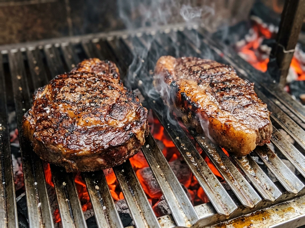Cortes Angus na grelha com brasa viva